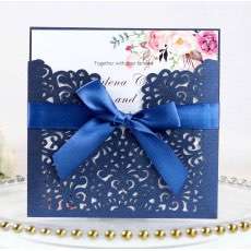 Wedding Card Design Laser Cut Thank You Card Iridescent Paper